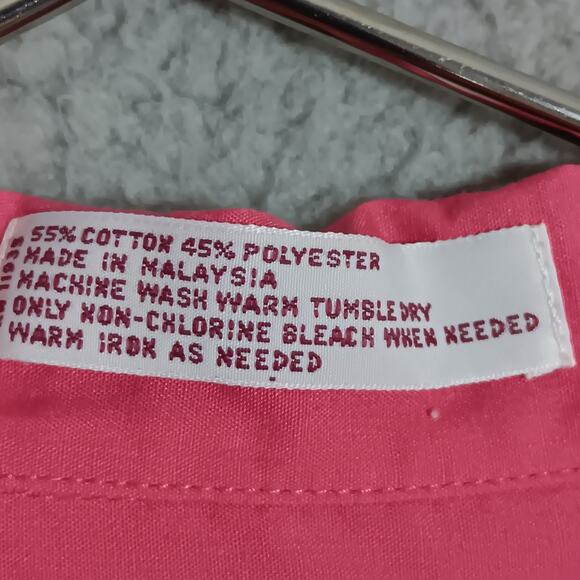 Vintage 80s Picket and Post Shirt Size 12 Pink Short Sleeve Button Down - Picture 8 of 9